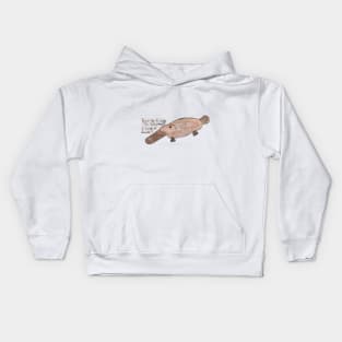 An Influential Platypus Kids Hoodie